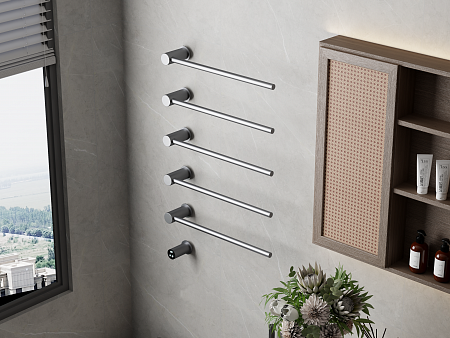 Аккорд П5 500х800 электро Полотенцесушитель TERMINUS Оружейная сталь Находка - фото 5