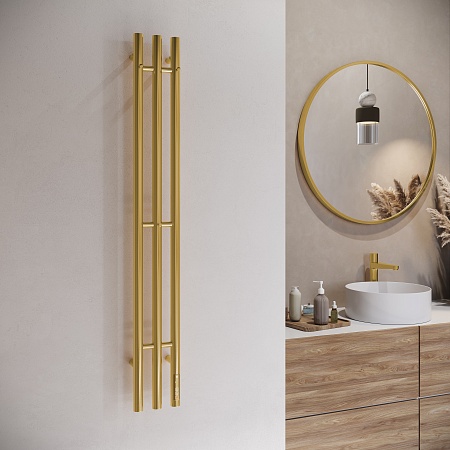 Стойка электро TRES круг1200 TERMINUS Брашированное золото Находка - фото 3