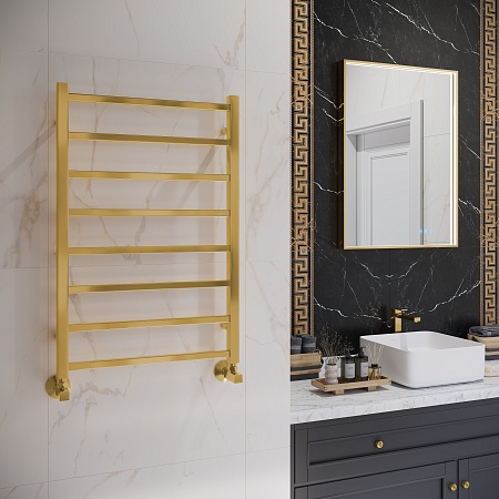 Ватикан П8 500х800 Полотенцесушитель TERMINUS Брашированное золото Находка - фото 3