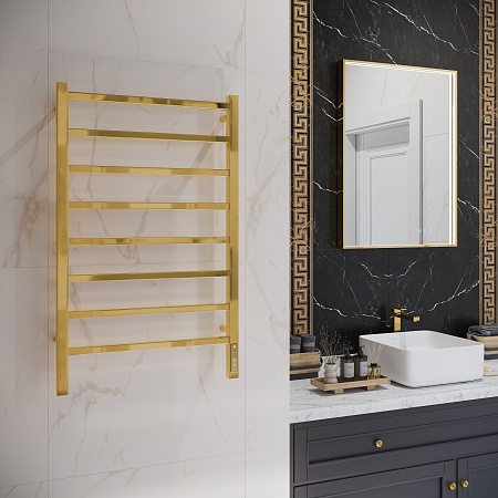 Ватикан П8 500х850 Электро Полотенцесушитель TERMINUS Золото Находка - фото 3