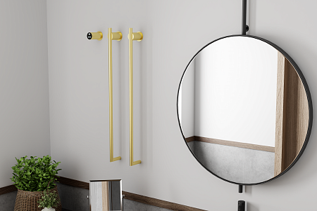 Рондо П2 350х760 электро Полотенцесушитель TERMINUS Брашированное золото Находка - фото 6